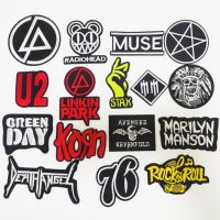 Band Rock Clothes Badges Lron On Patches Appliques Embroidered Music Punk Stripes Or Clothes Jacket Jeans Diy Decoration Fashion Accessories