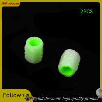 ? AM 2/4pcs Universal Fluorescent Car วาล์วยางหมวก Luminous Tire Valve Stem caps