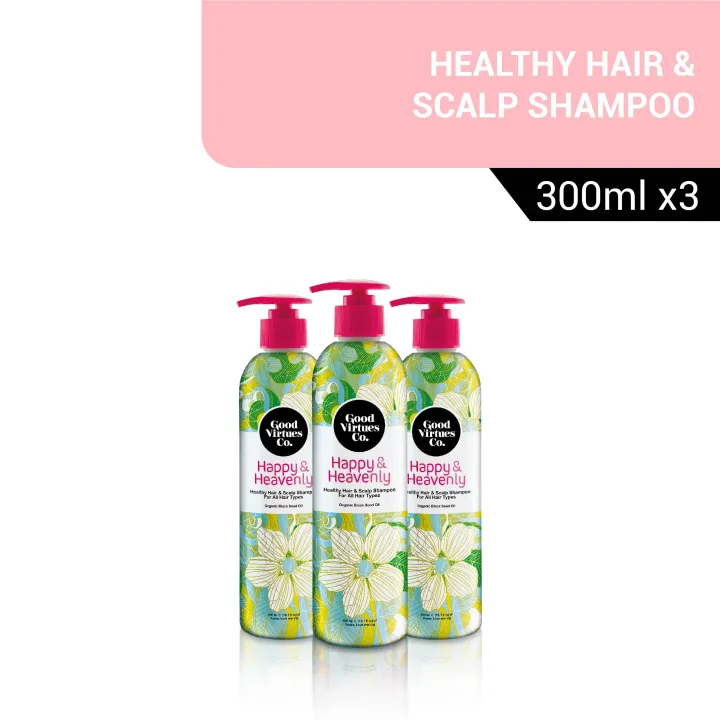 Good Virtues Co Healthy Hair And Scalp Shampoo For All Hair Types 300ml X 3 Lazada 8743