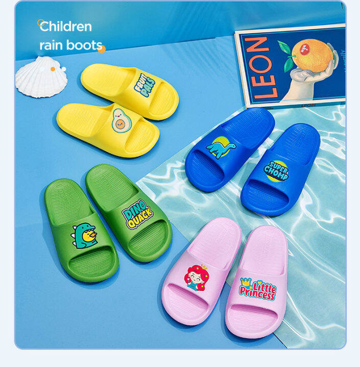 การ์ตูน-flip-flops-สำหรับเด็กเด็กหญิงเด็กชายลายอโวคาโดไดโนเสาร์ขนาดเล็กลายเจ้าหญิงน้อยรองเท้าแตะสำหรับใช้ในบ้านสำหรับอาบน้ำในฤดูร้อนกันลื่นพื้นหนารองเท้าแตะในบ้าน0000บ้าน