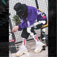 1Pair Hipster Socks Cotton Socking Uni Men Korean Style ins [READY STOCK] 潮牌袜子 SP-03