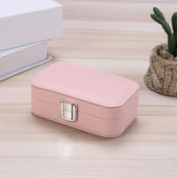 Solid Color Ring Box Necklace Organizer Macaron Jewelry Box Earrings Jewelry Box Portable Ring Jewelry Box