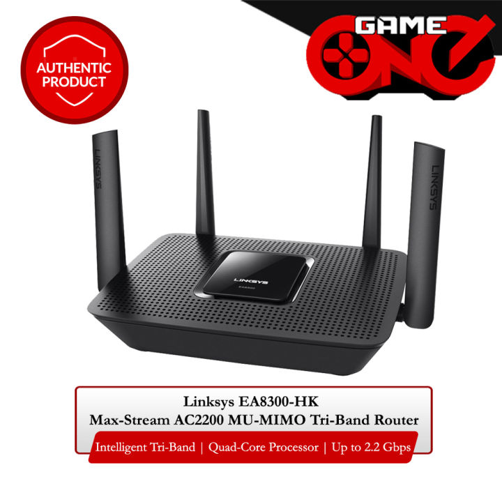 Linksys EA8300-HK Max-Stream AC2200 MU-MIMO Tri-Band Router | Lazada PH