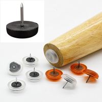 hotx【DT】 16 Table Leg Bottom Feet Plastic Thumbtack Floor Protectors Silent Legs Skid Cap