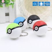 TEQIN Fast Delivery LED Sound Game Pokemon Keychain Pikachu Pokeball