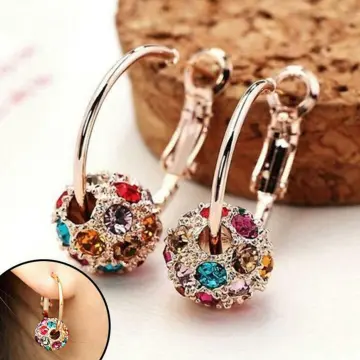 Yellow Chimes Earrings  Buy Yellow Chimes Combo 2 Pairs Crystal Studded  Non Piercing Magnetic Studs Earrings Online  Nykaa Fashion