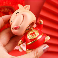 2021 Miniature Decoration Hold Car Shaking Home New Creative Ox The Cute Of