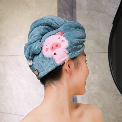 hotx 【cw】 Microfiber drying Hair Adults Douche Cap Tulband Wrap