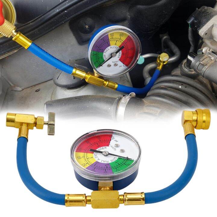 R134A Air Conditioner Gas Cooler with Pressure Gauge Refrigerant