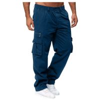 Mens trousers Work Pants Outdoor Casual Pants Jogging Tooling Solid Color Sports Casual Light Hiking Large Pocket Pants