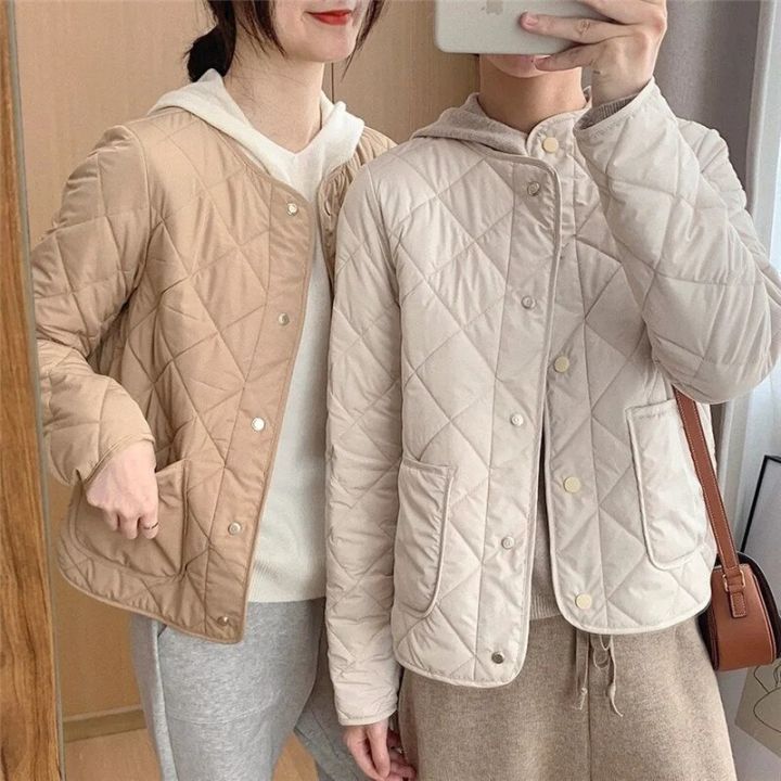 winter-jacket-womens-cotton-padded-clothes-loose-2021new-coat-female-diamond-collarless-outwear-lightweight-short-overcoat-top