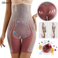 【LZ】 Shorts de elevação do bumbum controle da barriga das mulheres Shorts Ion Shaping Shaper do corpo restauração fibra Shapewear emagrecimento barriga lisa roupa interior