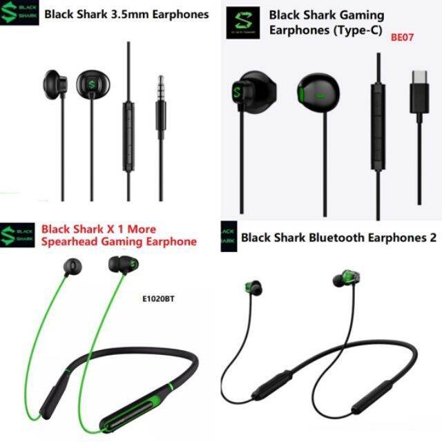 Black Shark Gaming Earphones TypeC or 3.5mm or 1 More Bluetooth