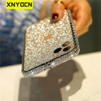 ฝาหลังเป็นประกายกันชนโลหะประดับพลอยเทียม2020เคสโทรศัพท์เพชรสุดหรู Xnyocn สำหรับ iPhone 6S Pluss 7 8 X XR 11 Pro Max 12 Mini snjspk