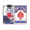 Người lái xe đạp, thẻ chơi chỉ mục tiêu chuẩn trở lại bộ bài màu đỏ xanh - ảnh sản phẩm 1
