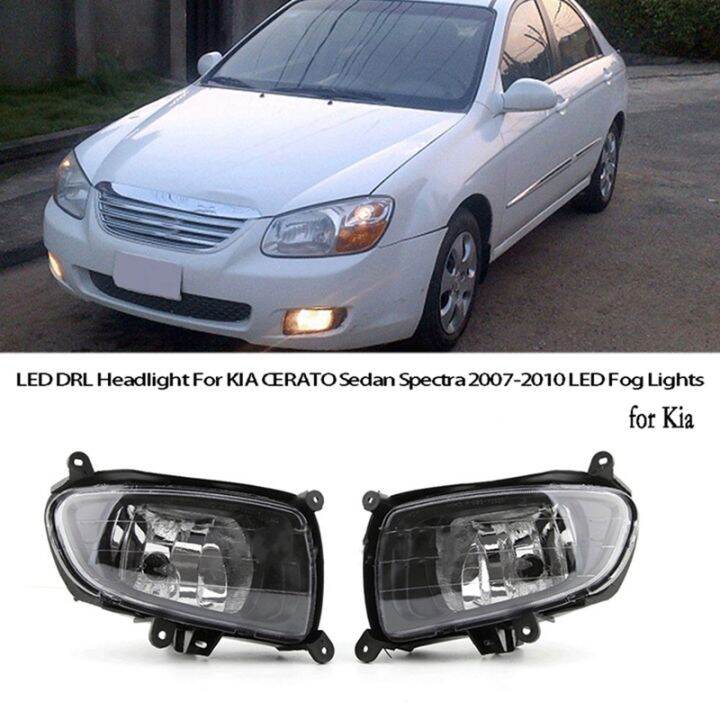 Front Bumper Fog Light DRL Headlight Daytime Running Lights for KIA