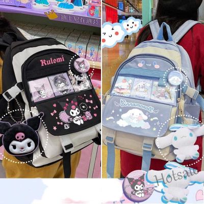 【hot sale】✷ C16 Sanrio Hello Kitty My Melody Kuromi Cinnamoroll Schoolbag Childrens Bag Female Korean Backpack For Student Kids Girl School Bag