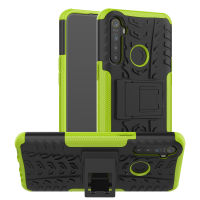 เคส Realme 5 Case หรูหรา PC + TPU Stand Armor ShockProof