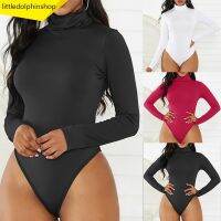 COD DSFERTRETRE Women Fashion Turtle Neck Bodysuit Long Sleeve Must Have Basic Bodysuits for Women Comfy Soft Stretchy Bodycon Body Suit