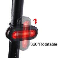 WEST BIKING Bicycle Rear Light USB Rechargeable LED Tail Light 6 Mode Cycling Safety Helmet Bag Flash Lamp Bike Accessories