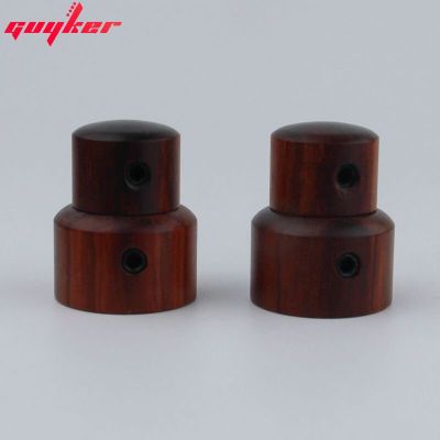 2 Pcs GUYKER Red sandalwood/Ebony Stacked Potentiometer Knob for Guitar Bass Accessories Guitar Bass Accessories