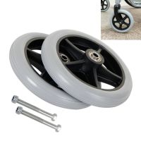 2PCS 6 Inch Wheelchair Casters Small Cart Rollers Chair Front Wheel Accessories Wheelchair Casters Replace Diameter 8MM