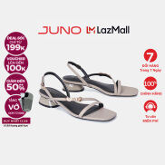 Giày Sandal Nữ 3cm Thời Trang Juno Dây Mảnh Phối Khoá Cats SD03067