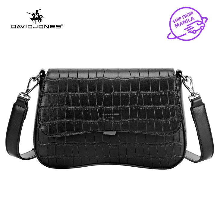 David Jones Paris sling bag for women leather shoulder bag ladies