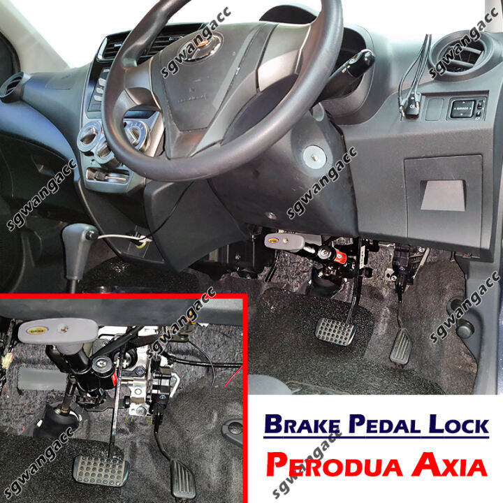 Perodua Axia Locktech Brake Pedal Lock (Made in Thailand). Plugn