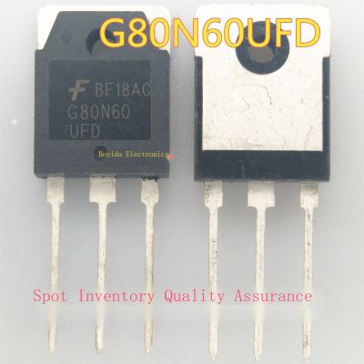 1Pcs SGH80N60UFD G80N60 TO-3P 80A 600V IGBT หลอด Import