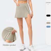 2 in 1 New Womens Sports Skirt High Waist Sexy Teenager Fitness Running Dance Yoga Tennis Golf Volleyball Fake Two-piece Skorts