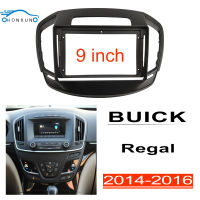 Honxun 9นิ้ว ชุดติดตั้งบนบอร์ด หน้ากากวิทยุ 2din android กรอบวิทยุ สำหรับ BUICK Regal 2014-2016