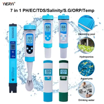 YIERYI WiFi pH Meter Temp TDS(ppm) EC ORP Water Tester Tuya APP