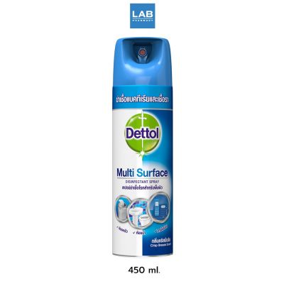 Dettol Multi Surface Disinfectant  Breeze Spray (สีน้ำเงิน)  225ml  - เดทตอล ดิสอินเฟคแทนท์ สเปรย์ ฆ่าเชื้อแบคทีเรีย และ กลิ่นไม่พึงประสงค์ สำหรับพื้น