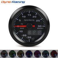 Dynoracing 2 52Mm จอแสดงผลคู่เทอร์โบหน้าปัดบูสเตอร์ PSI 7สี Led บูสเต็ปเปอร์มอเตอร์ BX101496มิเตอร์รถยนต์