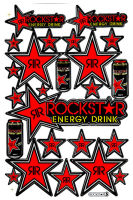 สติกเกอร์ตกแต่งรถ Sticker Logo Racing สปอนเซอร์ Energy Drink สีแดง R05 ติดรถมอเตอร์ไซค์ บิ๊กไบค์ รถซิ่ง ติดกระจก รถรถยนต์ ติดหมวกกันน๊อค จำนวน 1 แผ่น