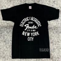 แฟชั่นยูนิเซ็กซ์ Fender NY FENDER NEW YORK t-shirts เสื้อวง เสื้อยืด นิวยอร์ค เสื้อวินเทจ จัดส่งทันที