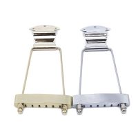 ชุดป้ายติดแท่น Trapeze Tailpiece กีตาร์แจ๊สที่กีต้าร์ไฟฟ้าโลหะและประณีต6 St