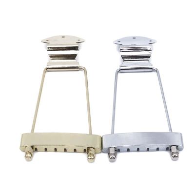 ชุดป้ายติดแท่น Trapeze Tailpiece กีตาร์แจ๊สที่กีต้าร์ไฟฟ้าโลหะและประณีต6 St