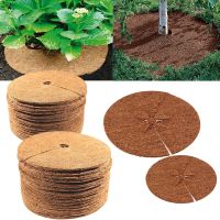 Round coconut shell fiber plant mulch film 5 sizes anti-weed fabric trunk protective film cold-proof mat flower garden supplies