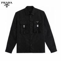 เสื้อโค้ท Prada เครื่องมือใหม่รุ่นสูงเครื่องหมายสามเหลี่ยมเสื้อคู่หลายกระเป๋าที่ถอดออกได้