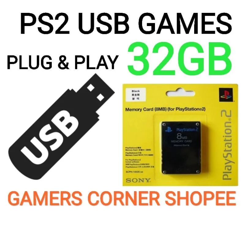 ❊PS2 Memory Card | PS2 USB Games | Funtuna | mcboot | PS2 Controller❀ Lazada PH