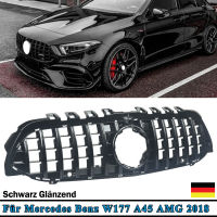 W177 A35 A45 Style Auto Front Bumper Panamericana GTR Grille 2019 2020 2021 2022 Racing Grille for Mercedez Amg GT Grill