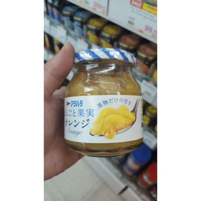 อาหารนำเข้า🌀 Japanese Fruit Jam Peach Fuji Hibg Aohata Fully Fruit White Peach Jam 250gOrange