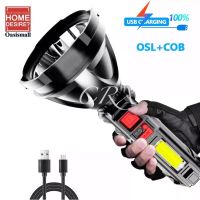 สุดคุ้ม โปรโมชั่น 830 ไฟฉายแรงสูง USB Charging Flashlight OSL+COB blub ให้ความสว่างมาก น้ำหนักเบา ราคาคุ้มค่า ไฟฉาย แรง สูง ไฟฉาย คาด หัว ไฟฉาย led ไฟฉาย แบบ ชาร์จ ได้