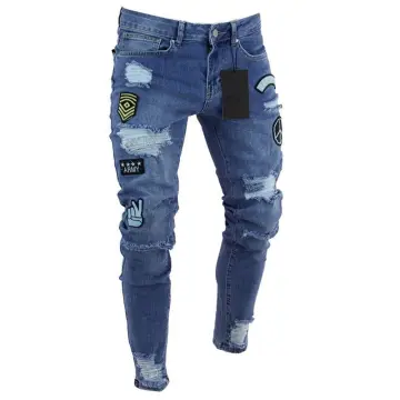 Full damage jeans hot sale for mens