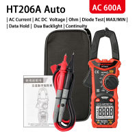 HABOTEST HT206 AC DC Digital Clamp Meter Multimeter Pinza Amperimetrica True RMS High Precision Capacitance NCV Ohm Hz Tester