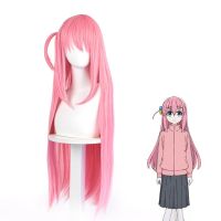 Hitori Gotoh Cosplay Anime Bocchi The Rock Hitori Gotoh Cosplay Costume Pink Coat Skirt Wig Halloween Clothes For Girls Women