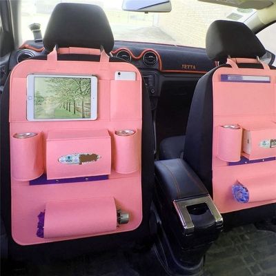 hotx 【cw】 Car Back Organiser Storage Organizer iPad With Holder 9 Pockets Kids Toddlers