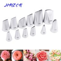 ✁ 1PCS Rose Flower Cake Decorating Tips Cream Icing Piping Fondant Rose Nozzle Pastry Tools Fondant Decorating Tools Tulip Molds